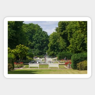 Rostock; Park; park area; green area; rose Garden Sticker